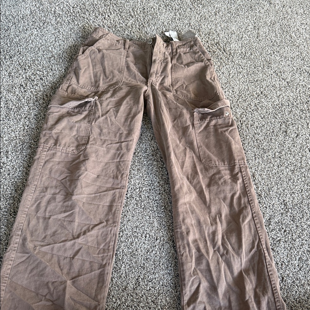 Zara Men's Brown Cargo Pants